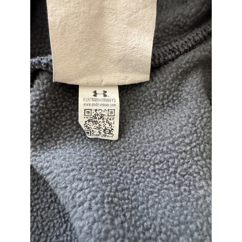 Under Armour Mens Armour Fleece 1/4 Zip Pullover Gray Heather 1373359-001 Size M - Picture 4 of 7